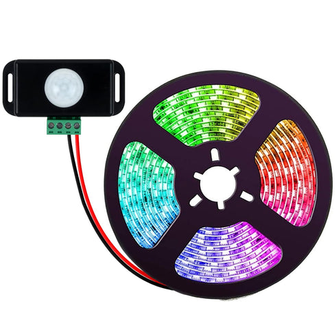 RGBZONE DC12V 24V PIR Sensor LED Switch Motion Function Cotroller for 5050 3528 5630 Flexible LED Strips Light......