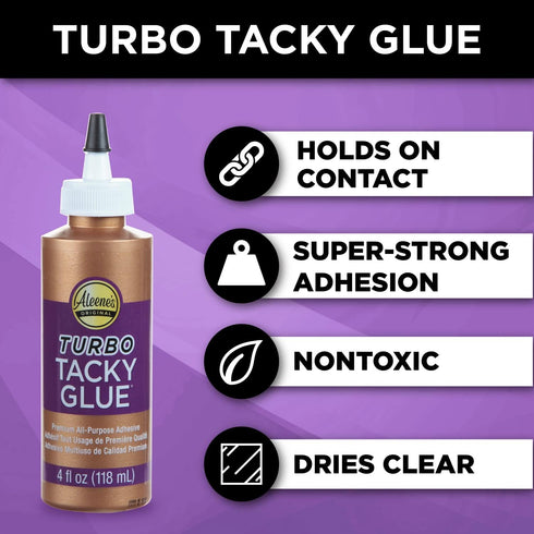 Aleene's 29682 All Purpose Turbo Tacky Glue, 4-Ounce...
