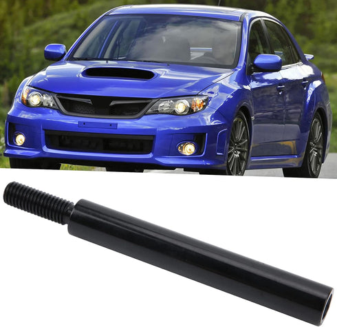 Qiilu Type R Short Shift knob Lever Extension Extender 5in Shift Knob Extension Manual Gear Shifter Extender Lever M10x1.5 Black Universal...