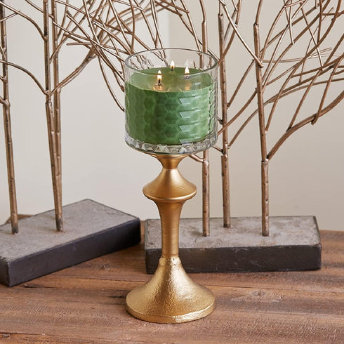 Root Candles Holiday Scented Candles Honeycomb Glass Premium 3-Wick Handcrafted Beeswax Blend Candle, 12-Ounce, Winter Balsam...