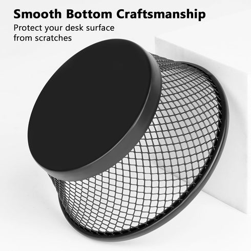 Paper Clip Holder for Desk, Paper Clip Holders, Mesh Paperclip Holders Metal Paper Clip Dispenser Organizer for Desk Binder Clip Holder Container ...