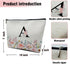 Letter Makeup Bag A-Z Personalized Makeup Bag with Initials Birthday Gifts for Women Teen Girls Best Friends Cosmetic Bag with Zippe for Wedding B...