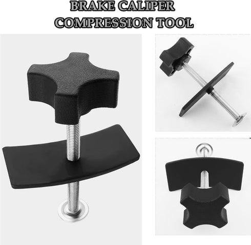 Brake Pad Spreader,Heavy Duty Brake Caliper Compression Tool for Single/Dual Caliper Pistons,Essential Caliper Piston Compressor Tool Car Accessor...