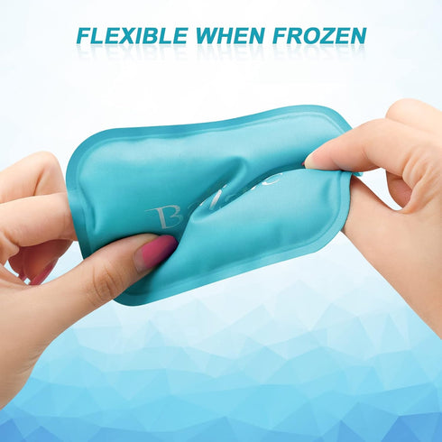 Reusable Small Ice Packs - Hot & Cold Mini Gel Cold Packs for Injuries, Sinus Relief, Tired Eyes, Headaches, First Aid, Pain Relief, Wisdom Teeth,...