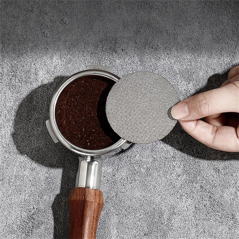 Screen - Lower Shower Screen - Metal Contact Screen for Espresso Filter Basket - 1.7mm Thickness 150?m - 316 Stainless Steel (51mm), Silver...