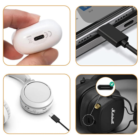 USB C Charging Cable for Xbox Series X Core, Playstation 5 PS5 DualSense Controllers Compatible with 5 PS5 Dual Sense, Xbox Series X/Series S Cont...