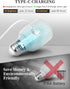 Fulighture 2 Pack Wireless Rechargeable Light Bulbs, E26 Battery Operated Light Bulb with Remote Control, Type-C Charging, RGB + Warm/Cool White, ...