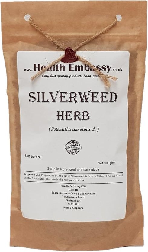 Health Embassy Silverweed Herb | Potentilla Anserine L. - Anserinae Herba | 100% Natural (50g)...