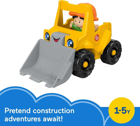 Little People Toddler Construction Toy Bulldozer Vehicle & Worker Figure for Pretend Play Ages 1+ Years...