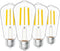 Sunco Lighting 4 Pack Vintage LED Edison Bulbs, 75W Equivalent 13W 1600 LM Ultra Brightness Dimmable ST58 Filament, 3000K Warm White, E26 Medium B...