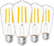 Sunco 4 Pack Vintage LED Edison Bulbs, 75W Equivalent 8.5W, 1000 LM, Dimmable ST58 Filament, 4000K Cool White, E26 Medium Base, Clear Glass Light ...