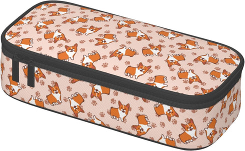 Dog Pencil Case Big Capacity Pencil Bag with Zipper Stationery Organizer for Supplies Office College Adults...