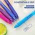 ParKoo 18 Colors Retractable Erasable Gel Pens Clicker, Fine Point 0.7mm, Make Mistakes Disappear, Comfort Grip for Journaling Drawing Writing Pla...