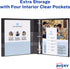 Avery Dual Color Heavy-Duty View Binder, Pool Blue/Lavender, 1" Slant Rings, Holds 250 Sheets (79899)...
