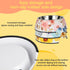 Pet Cats Dogs 2 in 1 Food Water Bowls - Non Slip Skid Proof Heavy Duty Pet Cats Dog Food Water Bowls for Feeding Drinking Medium Dogs (Yellow Flow...