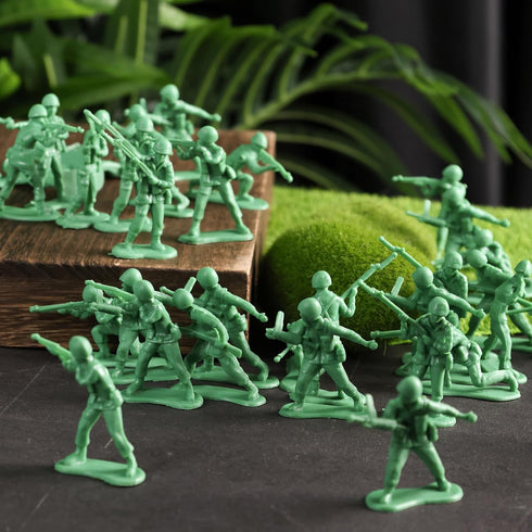 AMOR PRESENT 120PCS Army Men Action Figures, 2" Army Men Toy Soldiers Military Toys Playset Green for Boys Birthday Gift...