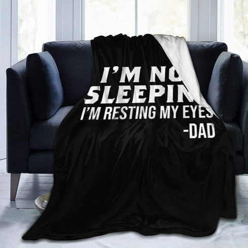 Im Not Sleeping Ultra-Soft Micro Fleece Blanket Anti-Pilling Flannel Sleep Comfort Sofa Blanket...