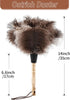 Ostrich Feather Duster Classic 14" Feathers Dusters Natural Fluffy with Wooden Handle and Eco-Friendly Reusable Handheld for Cleaning Supplies Hom...