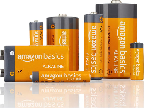 Amazon Basics AAA Alkaline Batteries, High-Performance (Triple A), 10-Year Shelf Life, 12 count...