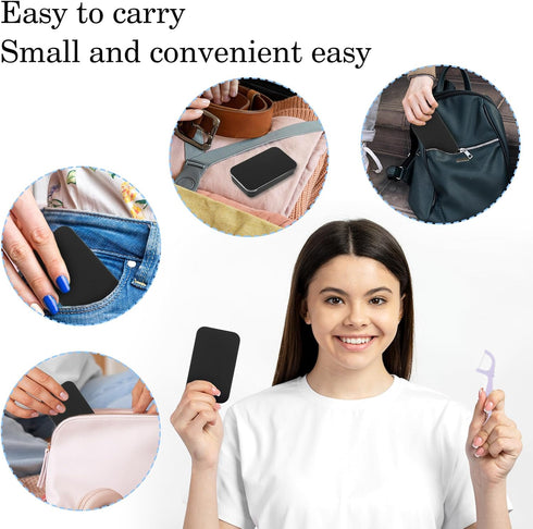 4Pcs Dental Floss Portable Case Portable Dental Floss Dispenser Travel Floss Box for Travelling Hotels Dinners...
