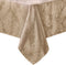 Newbridge Barcelona Luxury Damask Fabric Tablecloth, 52” Wide x 70” Rectangle, Golden Beige, 100% Polyester, No Iron, Soil Resistant Dining Room, ...
