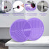 2 Pcs Silicone Make Up Brush Cleaning Mat, Makeup Brush Cleaner Mats, Portable Washing Tool with Suction Cup for Makeup Cosmetic Brushes...