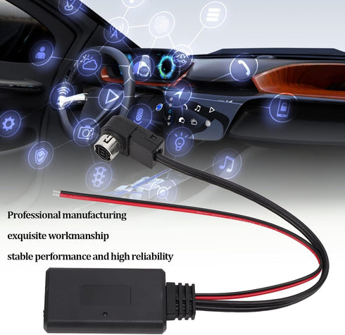 Yctze Car Bluetooth Module Bluetooth 5.0 AUX in Cable Car Stereo AUX Adapter Replacement for JVC KS?U58 PD100 U57 U29...