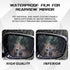 4PCS Car Rearview Mirror Films, Waterproof Rainproof Anti Fog Glare Rear View Mirror Protective Stickers, HD Nano Coating Side Mirror Rain Guards ...