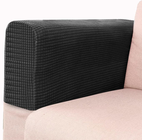 SUPVOX 2pcs Sofa armrest slipcover Leather armrest Covers Sofa Couch arm Covers Elastic armrest Cover Furniture armrest Protectors Furniture armre...