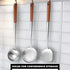 Wok Spatula and Ladle,Skimmer Ladle Tool Set, 17Inches Spatula for Wok, 304 Steel Wok Spatula...