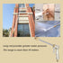 Garden Hose Nozzle Heavy Duty Metal Outdoor Water Sprayer High Pressure Hose Attachment Long Rod Jet Nozzle Gun 360°Rotaing Water Adjustmen for Ca...