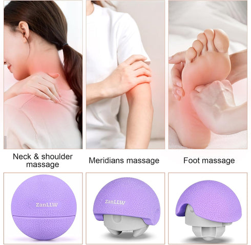 ZanLLW® Massage Lacrosse Ball Therapy for Deep Tissue, Trigger Point, Myofascial Release, Muscle Ball Physical Therapy for Plantar Fasciitis, Back...