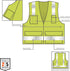 Ergodyne - 21425 GloWear 8250Z ANSI Lime Surveyors Reflective Safety Vest with Back Pocket, Large/X-Large...