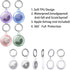 4 Pack Airtag Keychain Waterproof Holder, Airtag case for Apple Airtag GPS Tracker, Anti-Lost AirTag Holder Case Compatible with Car Keys for Pet ...