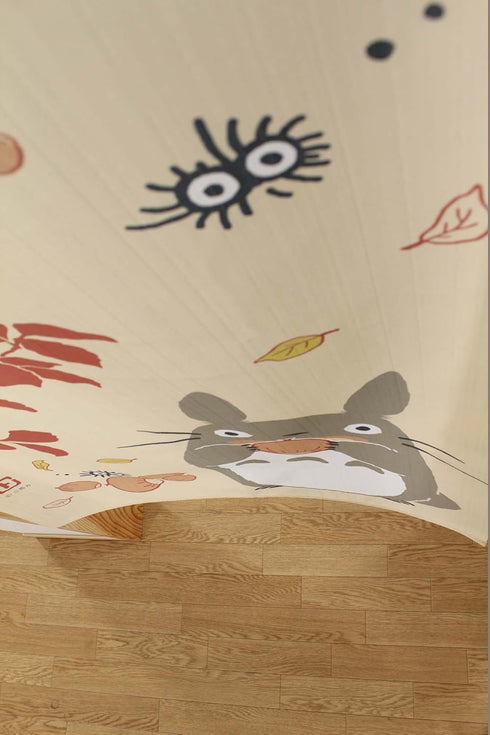 Japanese Noren Curtain Tapestry Totoro Forest Size: 85 × 150cm 10-318...