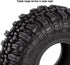 INJORA 1.0 Tires Soft Rubber Crawler Wheel Tires for 1/18 TRX4M SCX24 Gladiator Bronco C10 JLU Deadbolt B17 Axial 1/24 1/18 Tracked car,4PCS,T1005...