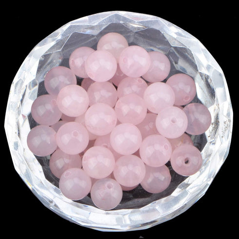 80Pcs Natural Crystal Beads Stone Gemstone Round Loose Energy Healing Beads with Free Crystal Stretch Cord for Jewelry Making (Rose Quartz, 10mm)...
