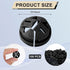 100pcs Push-in Cable Connectors, 3/8 Inch Trade Size Non-Metallic Push In Connector Plastic Electrical Box Wire Inserts Button Push-in NM Cable Cl...