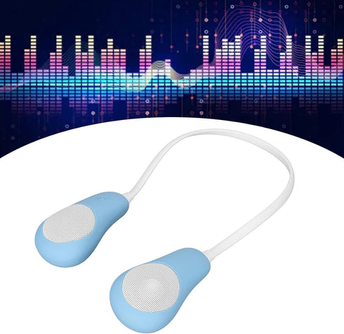 Neckband Bluetooth Speaker, Hands Free Wireless Wearable Speaker, True 3D Stereo Sound Around The Neck Speaker, Portable Neck Bluetooth Soundwear ...