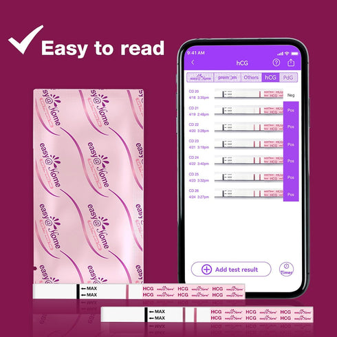 Easy@Home 60 Pregnancy Tests: Early Detection Precise Results Pregnancy Test Strips - Bulk Pregnancy Strips - 60 hCG Test Strips...