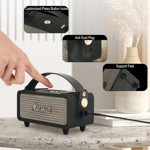 TXEsign Silicone Cover Case for Marshall Emberton II Bluetooth Speaker, Protective Skin Cover Travel Carrying Case Replacement Speaker Cover with ...