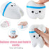 Hungdao 2 Pieces Jumbo Tooth Slow Rising Tooth Fake Tooth Anxiety Relieve Tooth Toy Dental Tooth Toys Dental Assistant Gifts for Stress Relief Tee...