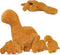 4 Pcs Dino Nugget Pillow Set,Large Chicken Nugget Plush with 3 Small Dinosaur Plush Toys,Dino Stuffed Animal for Birthday Gift Party Favors...