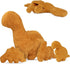 4 Pcs Dino Nugget Pillow Set,Large Chicken Nugget Plush with 3 Small Dinosaur Plush Toys,Dino Stuffed Animal for Birthday Gift Party Favors...