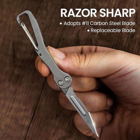 Small Pocket Knife for Everyday Carry- Razor Sharp Folding Blade, Lightweight EDC Tool for Camping, Hiking and Outdoor...