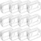 CACASO 12 Pack Clear Makeup Bag,TSA Approved Toiletry Bag,Clear Travel Bags for Toiletries,PVC Clear Cosmetic Bags Clear Pouches with Zipper,Clear...