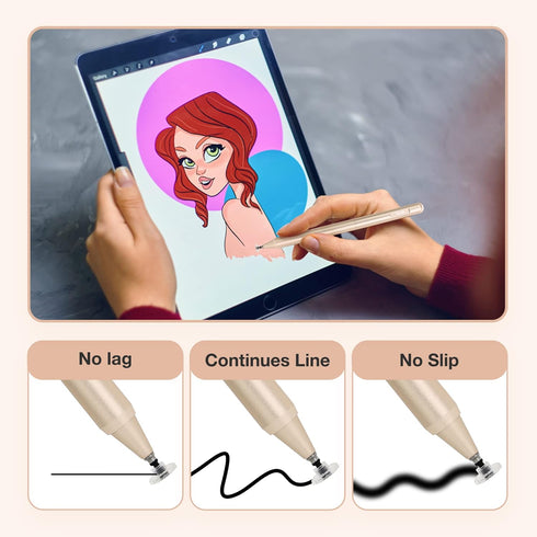 Articka Pen - Stylus Pen for iPad - Universal Touch Screen iPad Pencil Compatible with Apple/iPhone/iPad/Android/Microsoft for Precision Writing &...