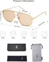 SOJOS Classic Retro Aviator Sunglasses for Women Men Vintage Hexagonal Metal Frame UV400 Lenses SJ1200...