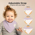 10-Pack Organic Baby Bandana Bibs - Organic Cotton Bandana Bibs for Boys, Girls - Super Absorbent Bandana Drool Bibs - Teething Bibs - Baby Bibs f...