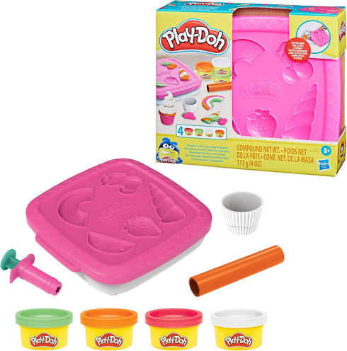 Play-Doh Create ‘n Go Cupcakes Playset, Set with Storage Container, Arts and Crafts Activities, Kids Toys for 3 Year Olds and Up...